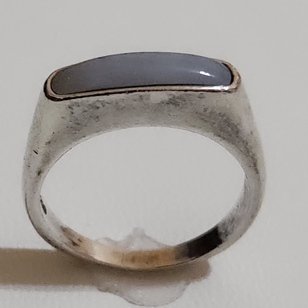 Carolyn Pollack Sterling Silver Blue Chalcedony Ring Size 8 - Picture 4 of 10